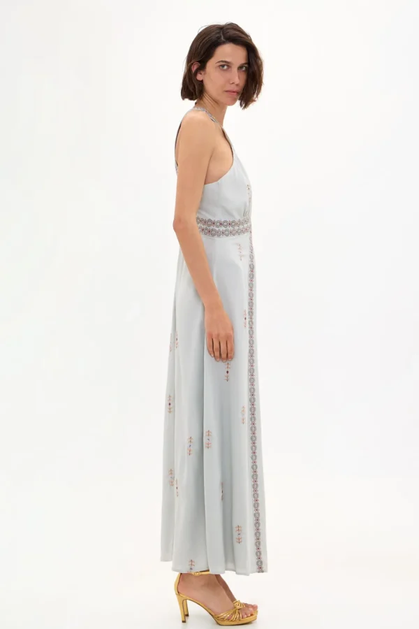 Clearance Fanny. Vestido halter bordados. Mujer Vestidos Y Monos