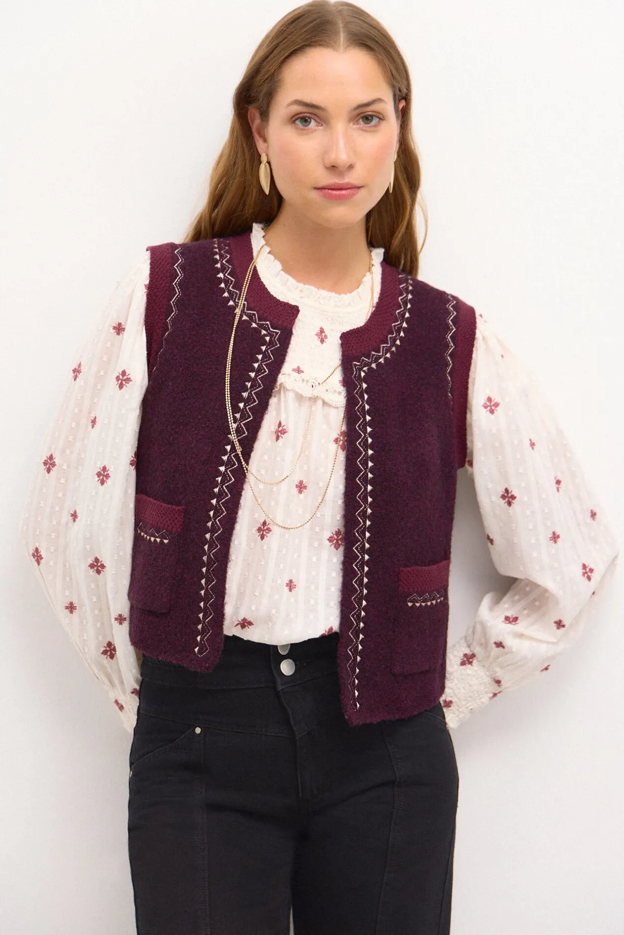 felicia_blusa_bordada_0.webp Best Felicia. Blusa bordada Mujer Blusas Y Camisas