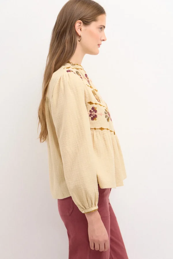 Flash Sale Felisa. Blusa bordado boho. Mujer Blusas Y Camisas