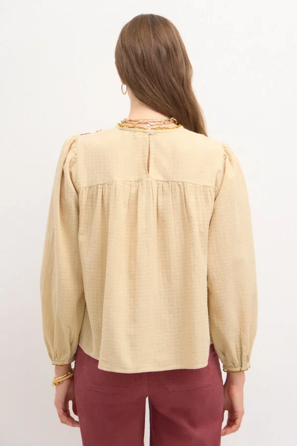 Flash Sale Felisa. Blusa bordado boho. Mujer Blusas Y Camisas