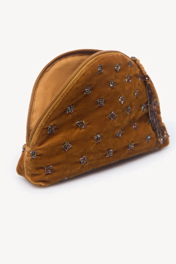 Hot Leonor. Cartera terciopelo abalorios Mujer Bolsos Y Accesorios