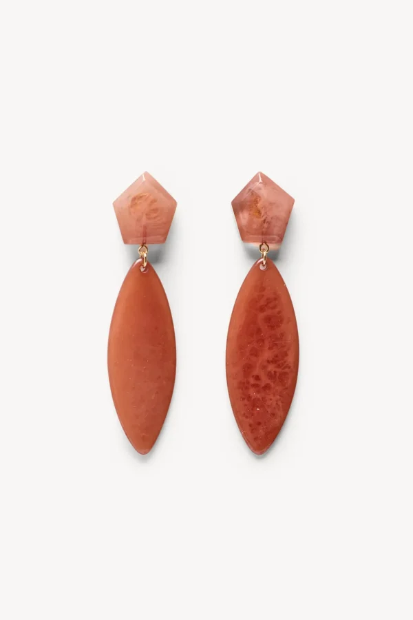 Cheap Liliana.Pendientes hojas resina Mujer Bolsos Y Accesorios
