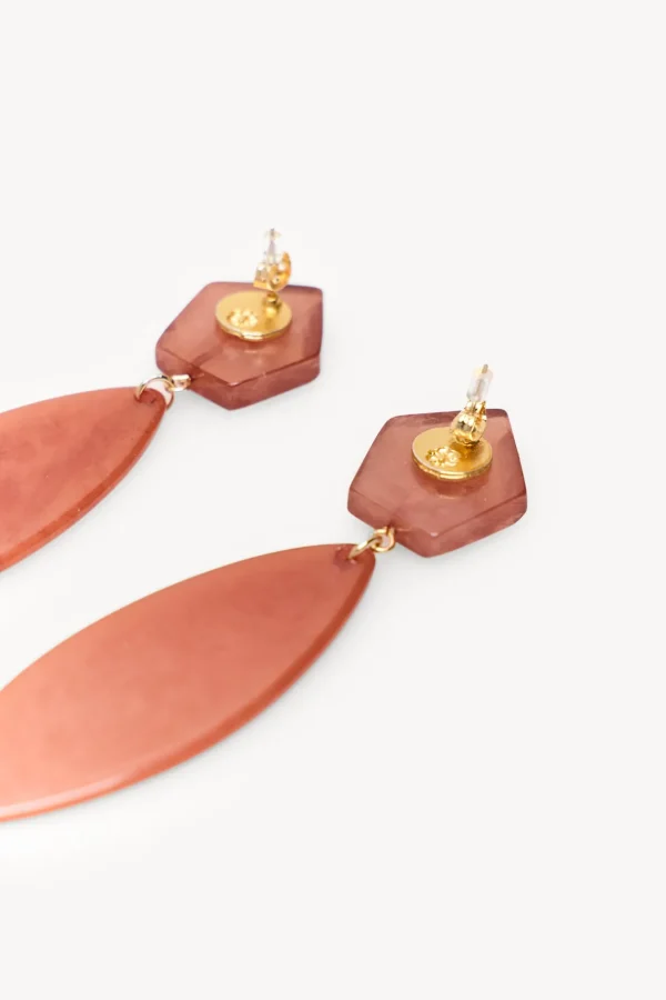 Cheap Liliana.Pendientes hojas resina Mujer Bolsos Y Accesorios