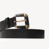Hot Litzy.Cinturón napa hebilla forrada Mujer Bolsos Y Accesorios