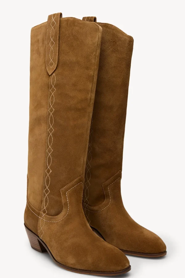 Sale Maialen. Botas de serraje cowboy Mujer Zapatos