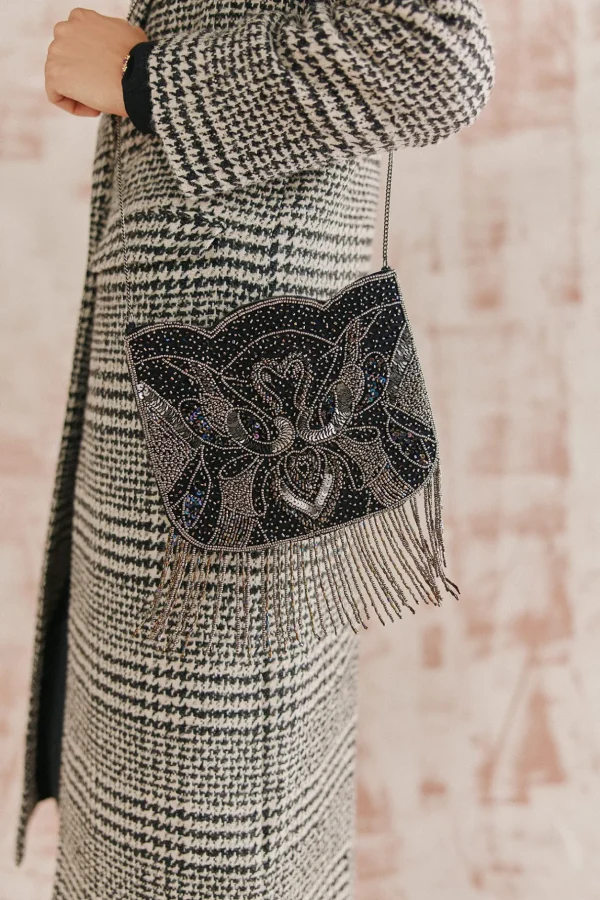 New Nahia. Bolso romántico abalorios Mujer Bolsos Y Accesorios