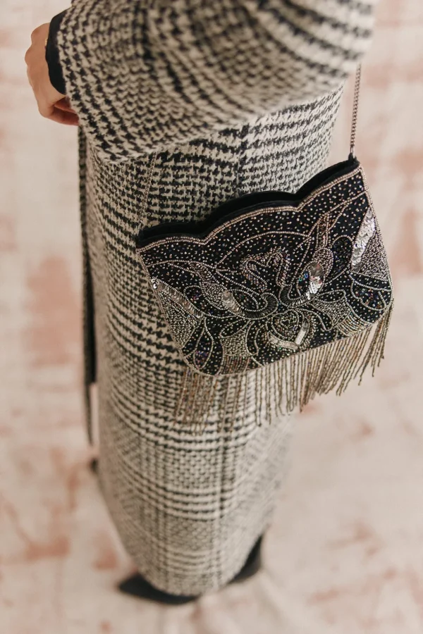 New Nahia. Bolso romántico abalorios Mujer Bolsos Y Accesorios