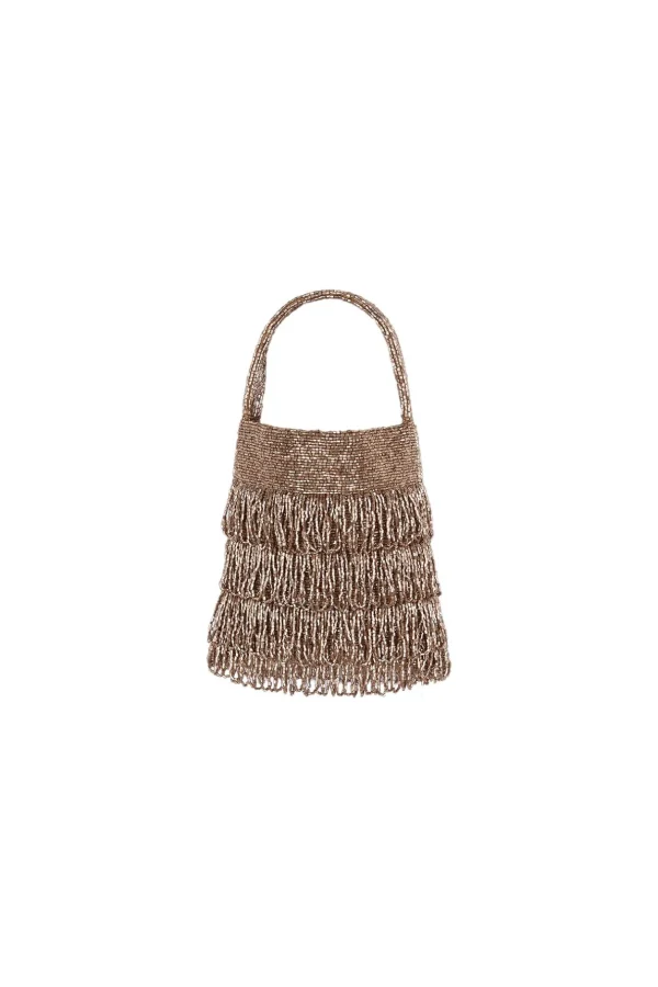 Outlet Nara. Bolso abalorios flecos Mujer Bolsos Y Accesorios