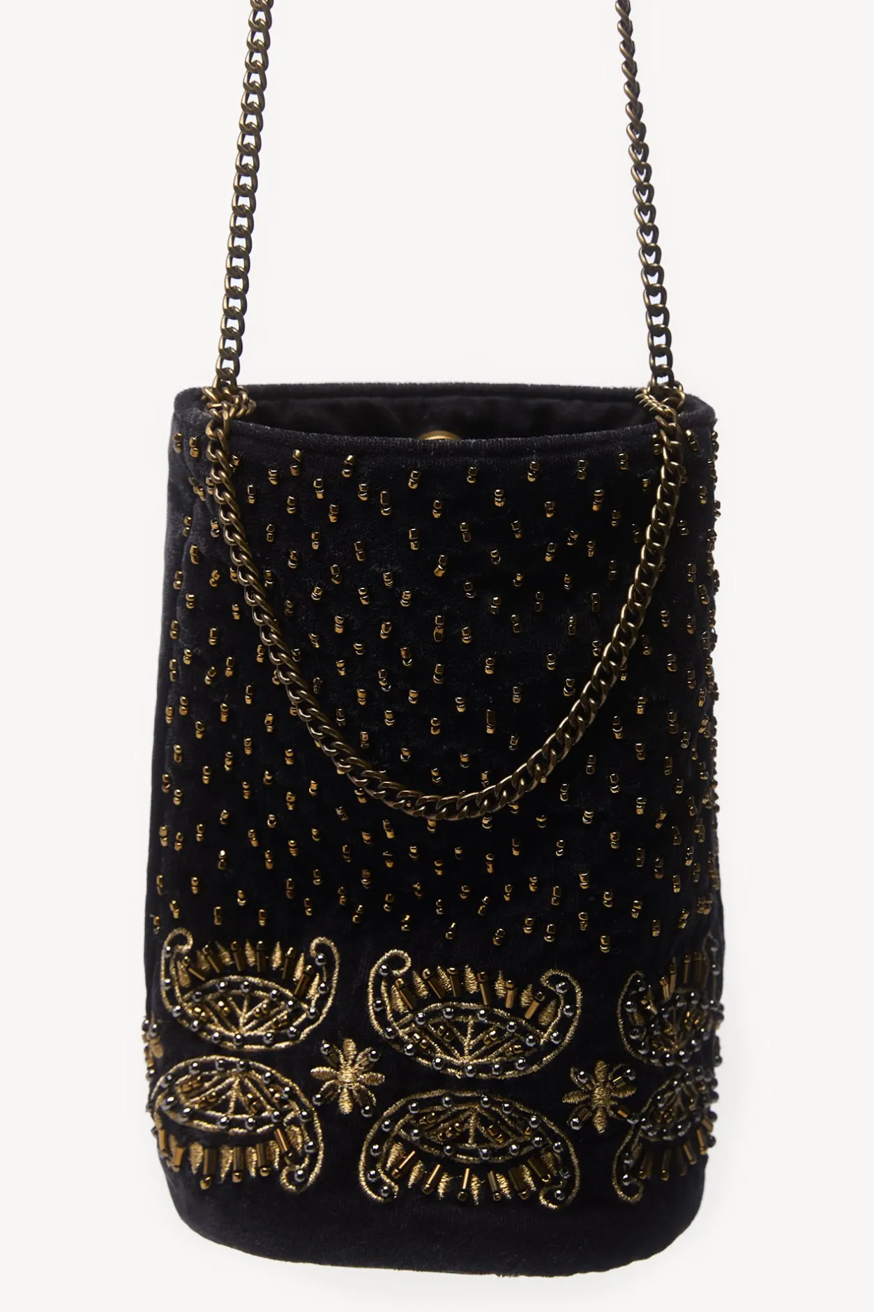 neila_bolso_terciopelo_ab_2.webp Online Neila. Bolso terciopelo abalorios Mujer Bolsos Y Accesorios