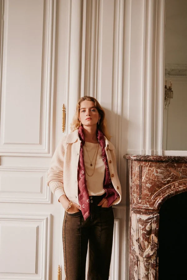 Online Nicole. Fular estampado lana Mujer Bolsos Y Accesorios