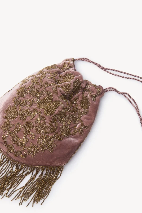 Online Nina. Bolso terciopelo abalorios Mujer Bolsos Y Accesorios