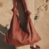 Online Nuria. Saco terciopelo grabado Mujer Bolsos Y Accesorios