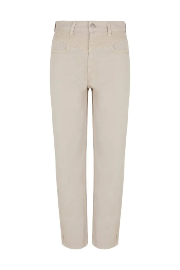Store Ofelia. Jeans mom con bordados Mujer Jeans | Pantalones