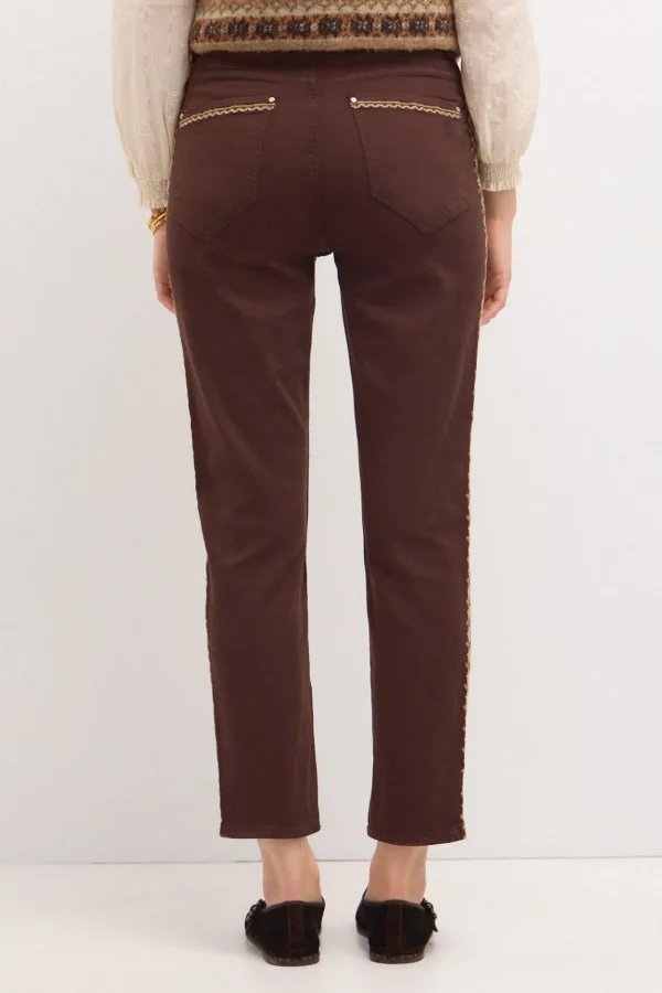 Sale Ofra. Jeans mom con bordados Mujer Jeans | Pantalones