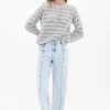 Discount Ohiana. Vaqueros rectos con bordados Mujer Jeans | Pantalones