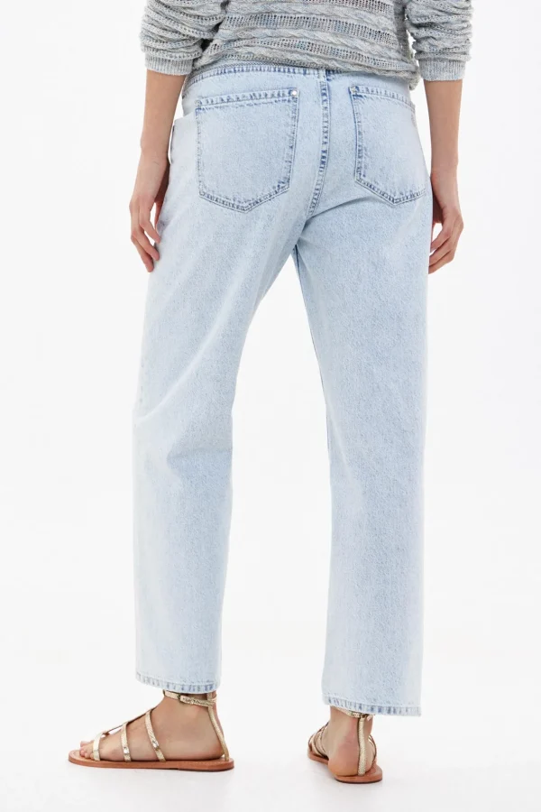 Discount Ohiana. Vaqueros rectos con bordados Mujer Jeans | Pantalones