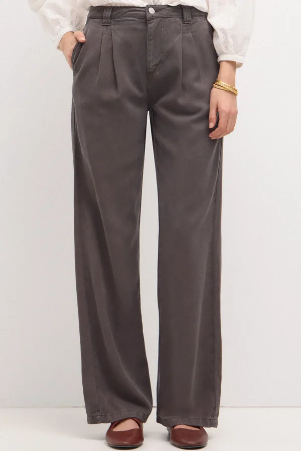 Best Sale Olaia. Pantalón fluido en tencel Mujer Pantalones
