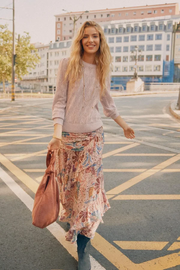 Sale Olena. Falda asimétrica y volantes Mujer Faldas