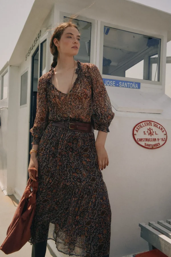 Best Sale Olga. Falda estampada paneles Mujer Faldas