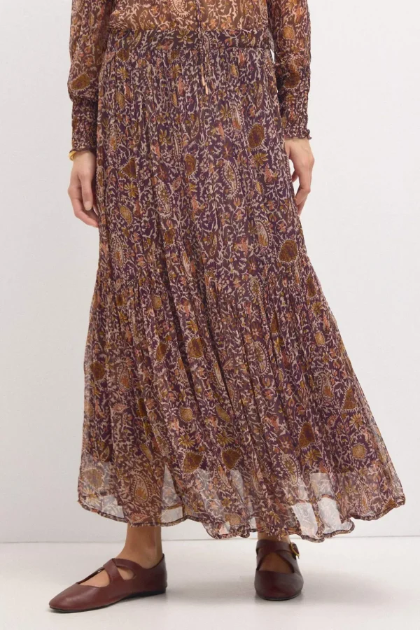 Best Sale Olga. Falda estampada paneles Mujer Faldas