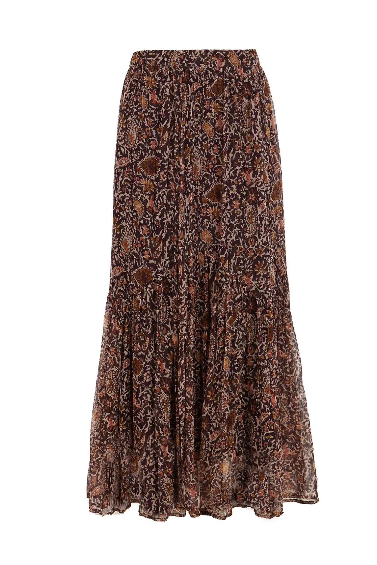 olga_falda_estampada_pane_8.webp Best Sale Olga. Falda estampada paneles Mujer Faldas