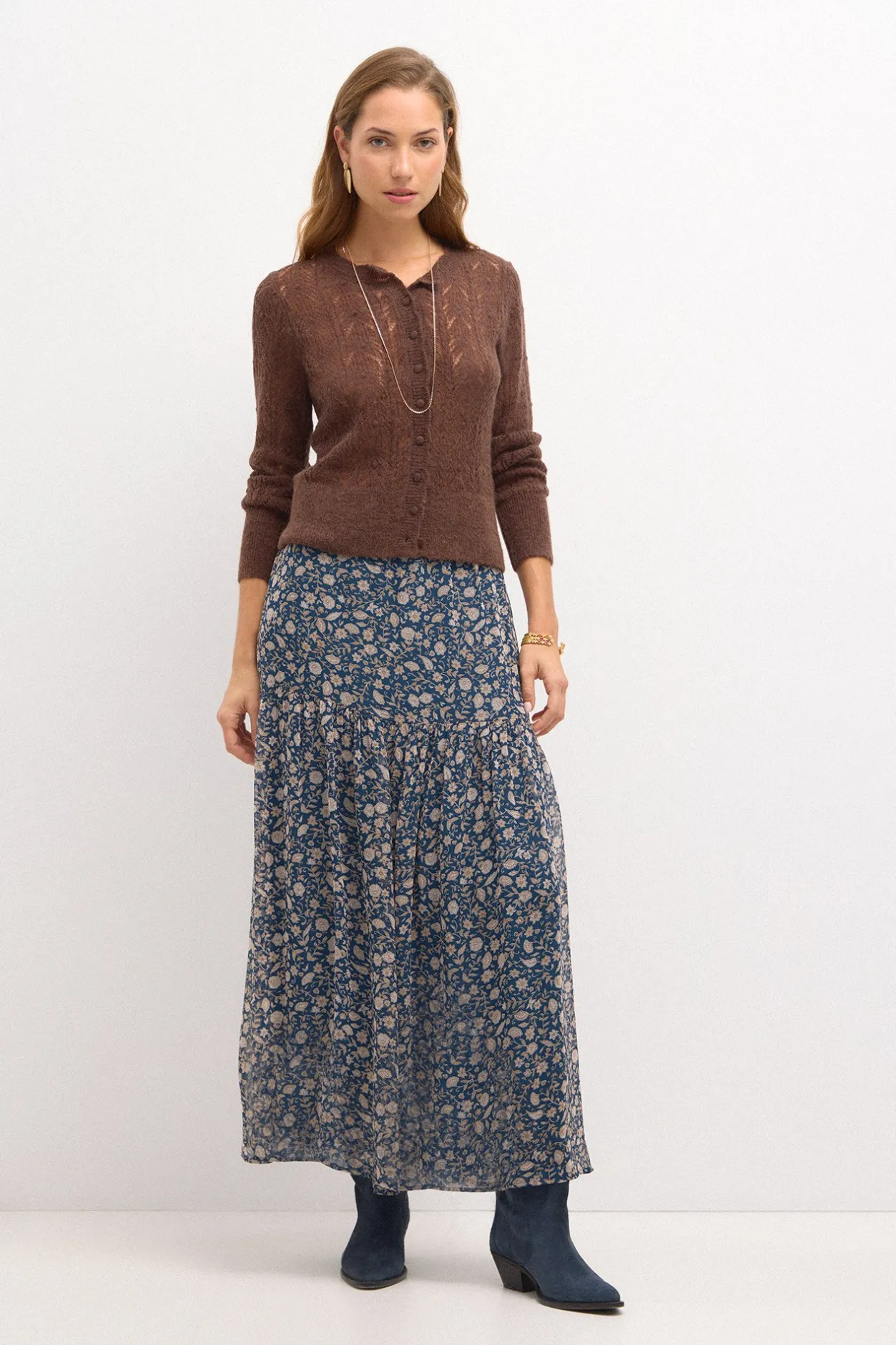 olivia_falda_estampada_0.webp New Olivia. Falda estampada Mujer Faldas