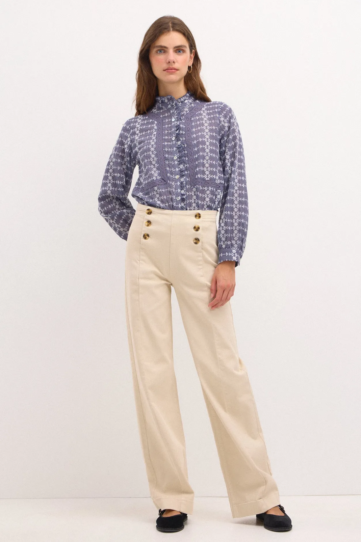 olivia_jeans_amplios_con__2.webp Cheap Olivia. Jeans amplios con botones Mujer Jeans | Pantalones
