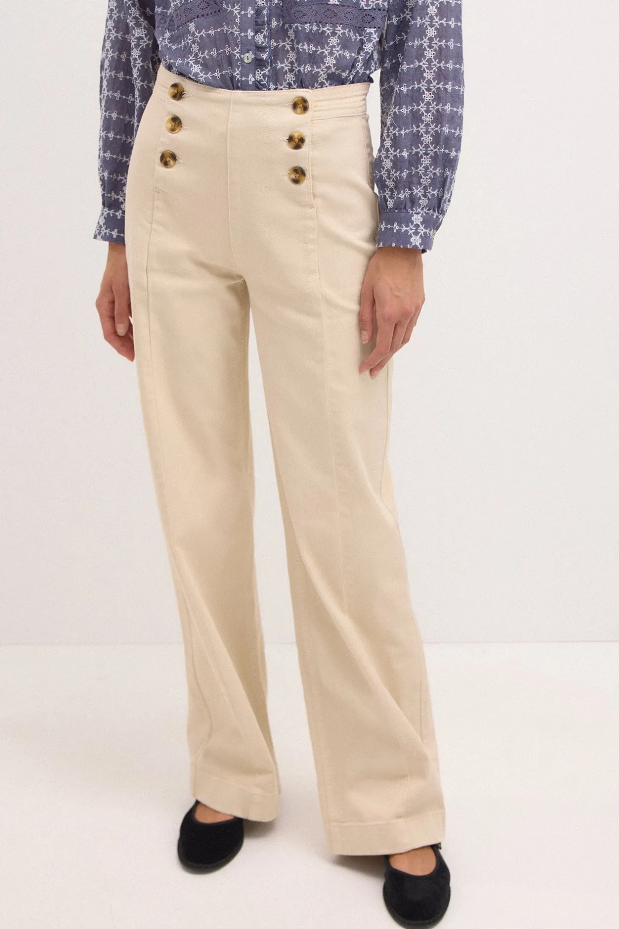 olivia_jeans_amplios_con__3.webp Cheap Olivia. Jeans amplios con botones Mujer Jeans | Pantalones
