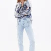 Best Olivia. Vaquero mom con cortes Mujer Jeans | Pantalones