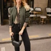 Best Omega. Jeans rectos con cortes Mujer Jeans | Pantalones