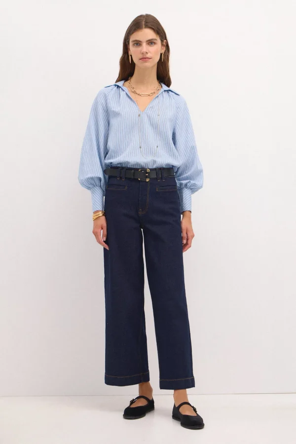 Hot Ona. Jeans anchos con bolsillos Mujer Jeans | Pantalones