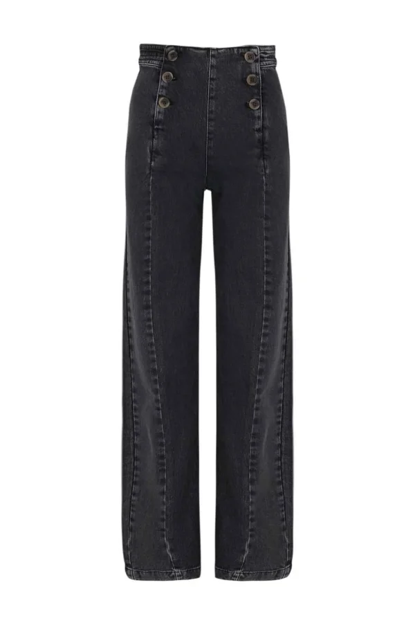Best Oriana. Jeans amplios con botones Mujer Jeans | Pantalones