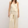 Sale Paca. Pantalón de algodón metalizado Mujer Pantalones