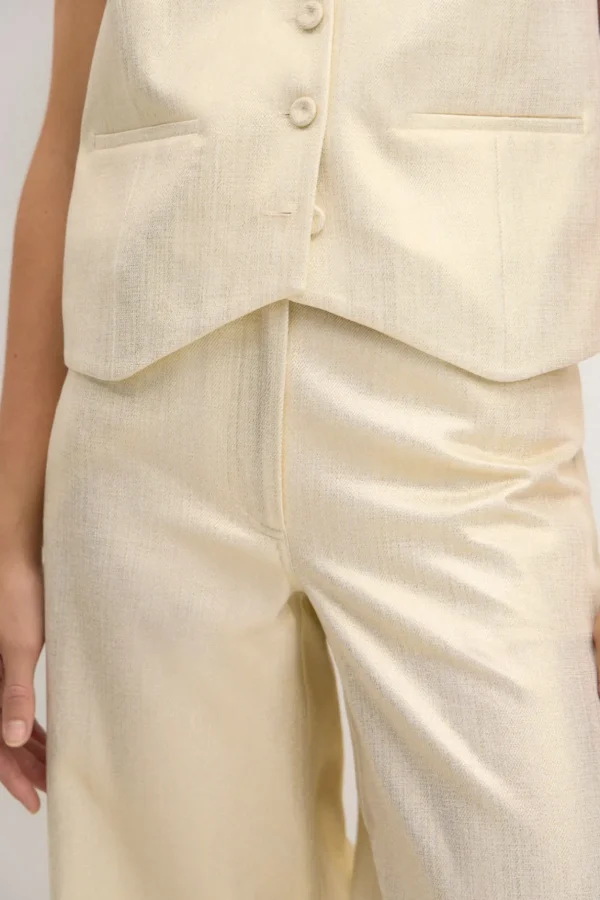 Sale Paca. Pantalón de algodón metalizado Mujer Pantalones