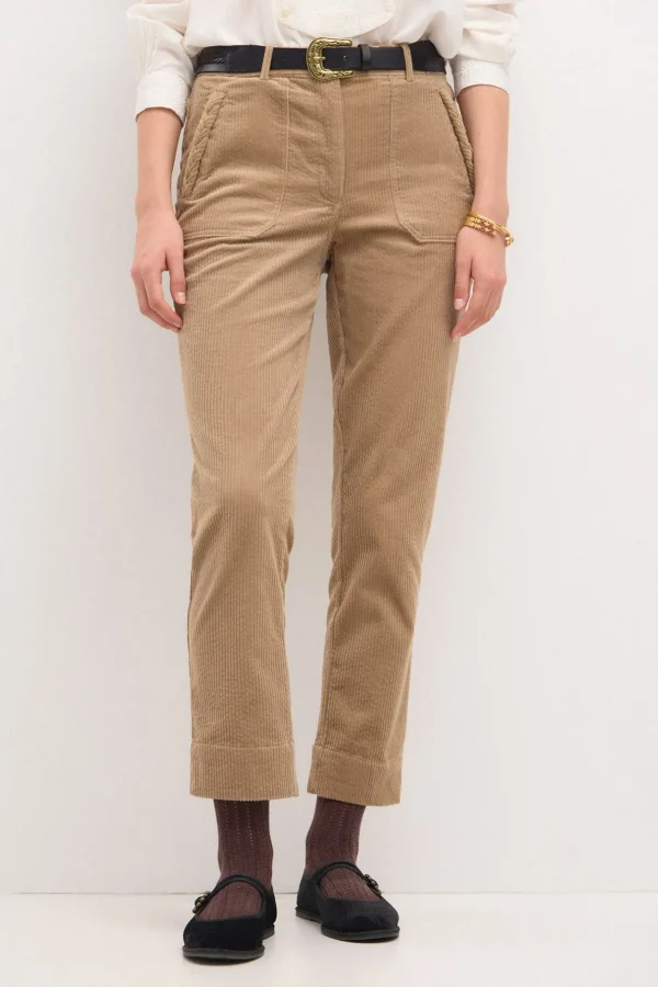 Store Padme. Pantalón recto de pana Mujer Pantalones