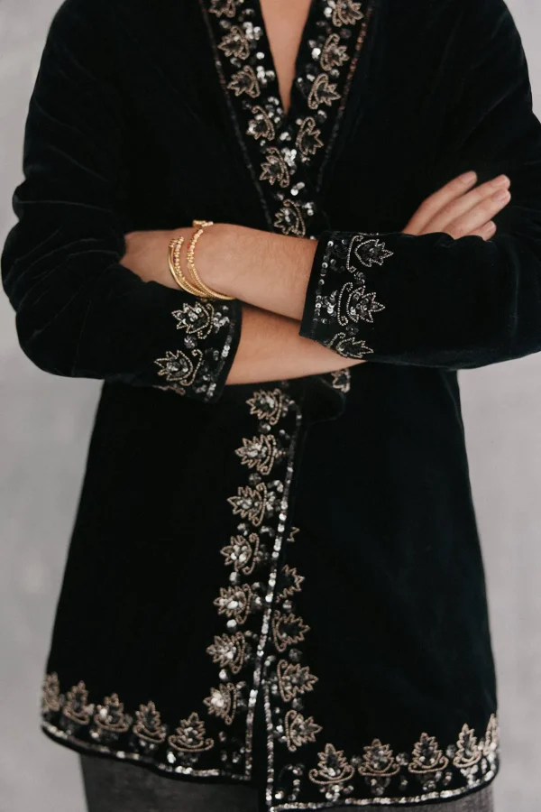 Fashion Paloma. Chaqueta bordada Mujer Blazers