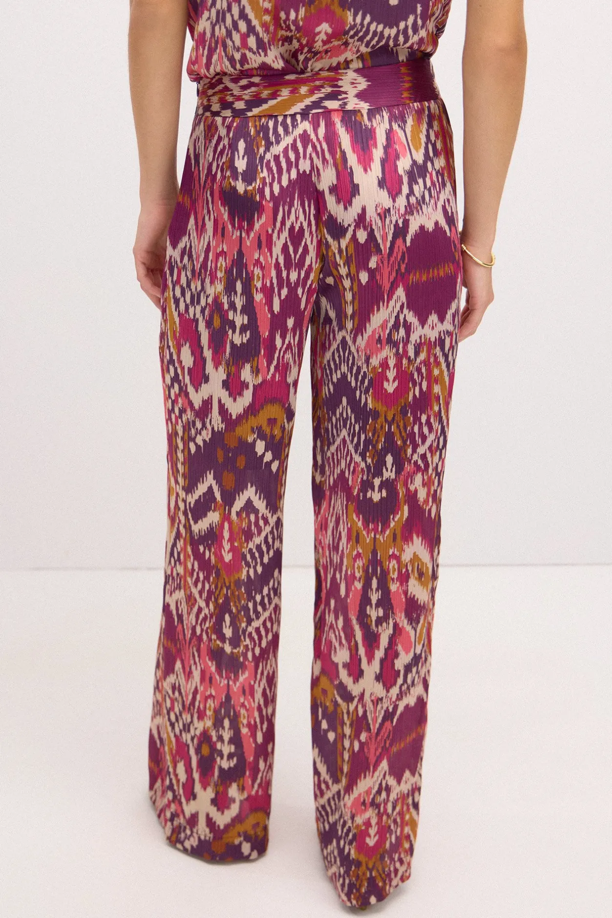 pandra_pantaln_fluido_est_5.webp Outlet Pandra. Pantalón fluido estampado Mujer Pantalones