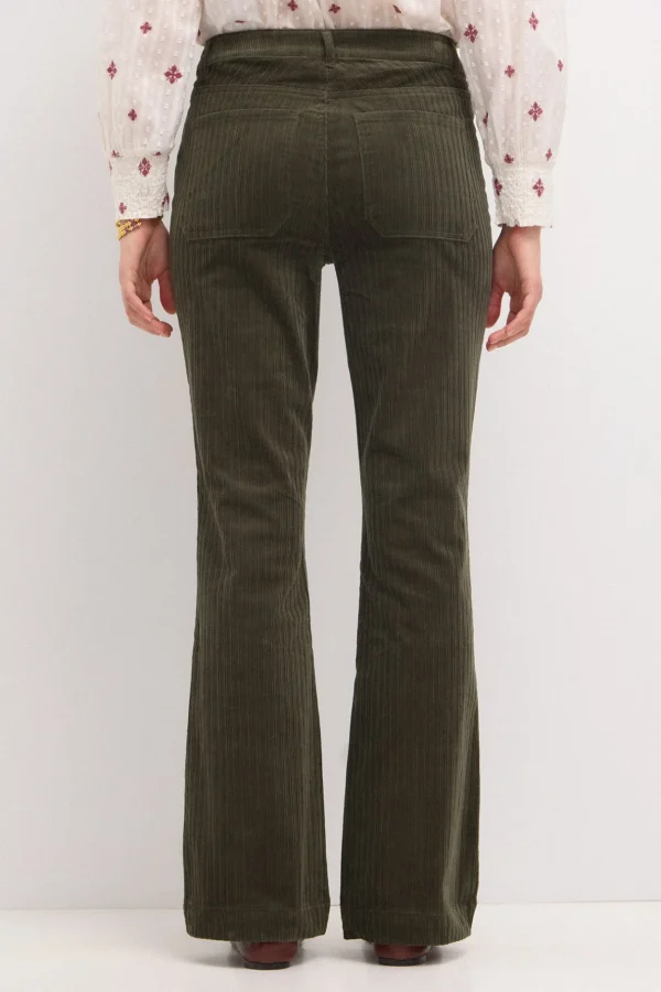 Discount Pastora. Pantalón acampanado de pana Mujer Pantalones