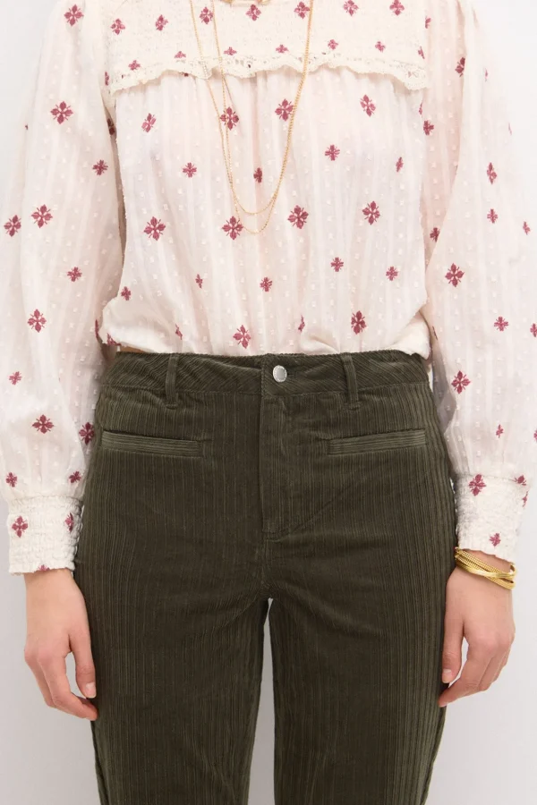Discount Pastora. Pantalón acampanado de pana Mujer Pantalones
