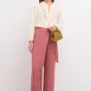 Best Paula. Pantalón ancho cruzado Mujer Pantalones