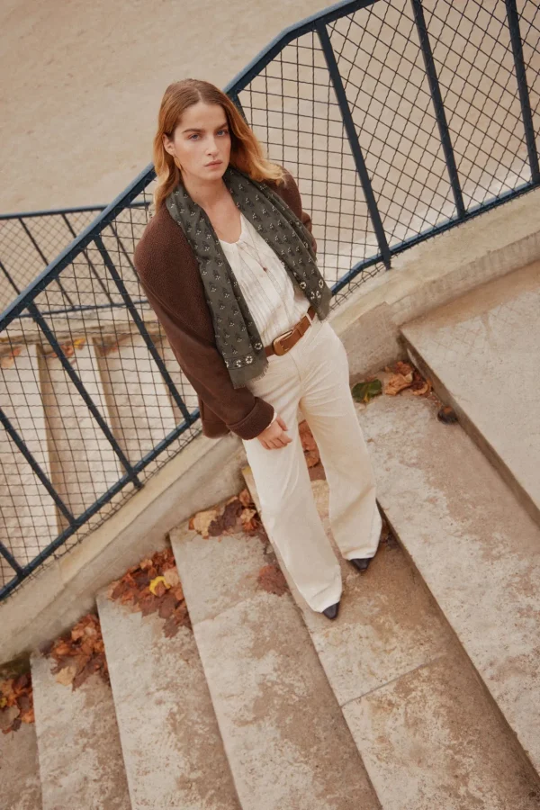 Fashion Pauline. Pantalón recto de pana Mujer Pantalones