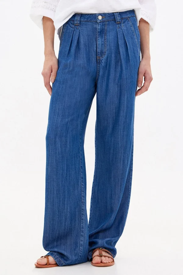 Sale Paz. Pantalón fluido vaquero Mujer Jeans | Pantalones
