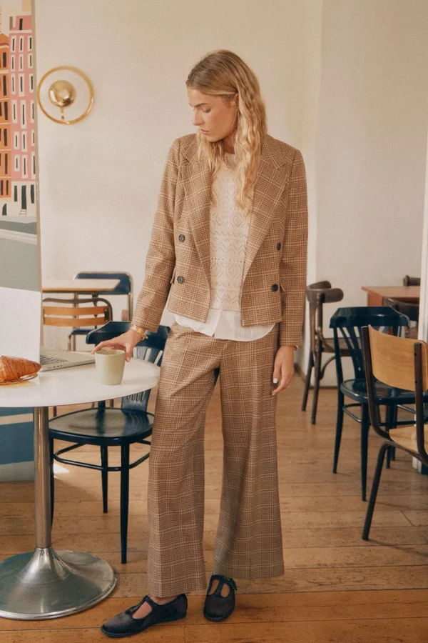 Shop Penny. Pantalón corto de cuadros Mujer Pantalones