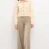 Cheap Pepita. Pantalón recto de terciopelo Mujer Pantalones