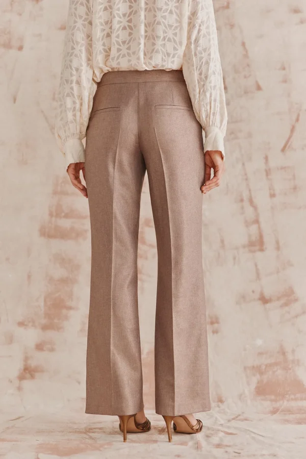 Clearance Pilar. Pantalón amplio con lurex Mujer Pantalones