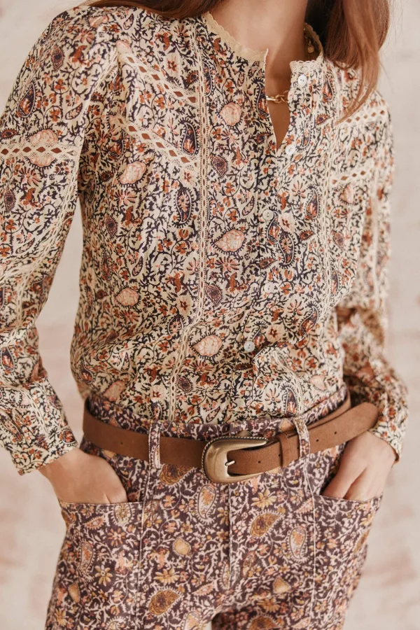 New Rafaela. Blusa estampada. Mujer Blusas Y Camisas