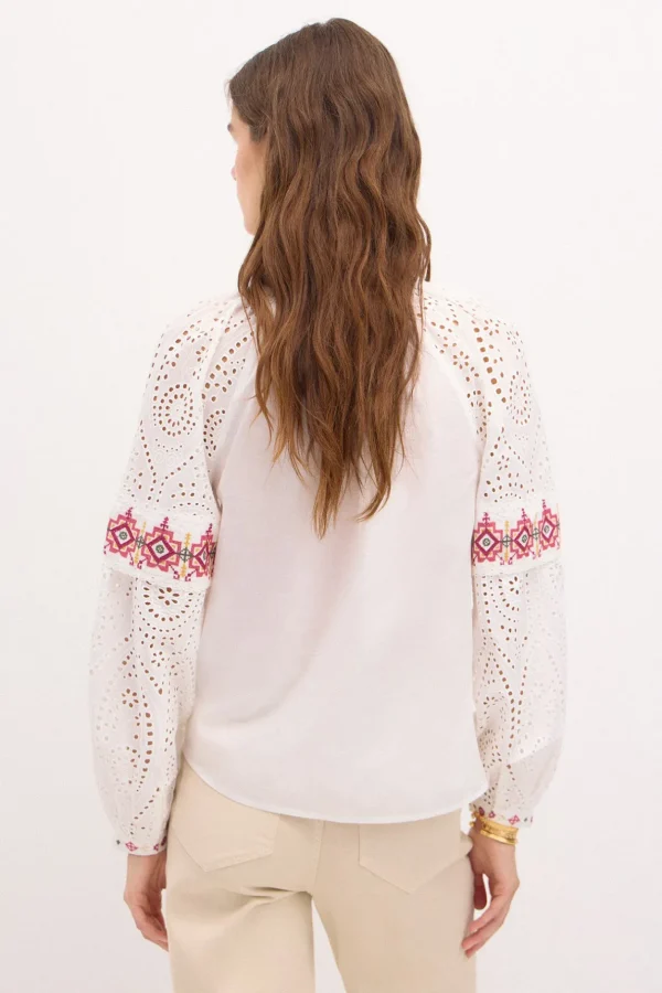 Clearance Rebeca. Camisa bordada. Mujer Blusas Y Camisas