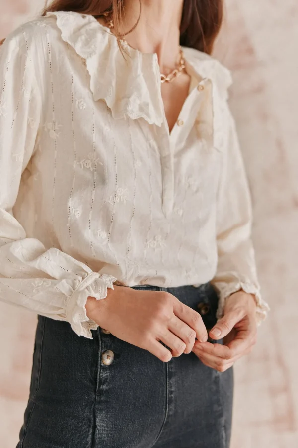 Sale Reyes. Blusa cuello maxi. Mujer Blusas Y Camisas