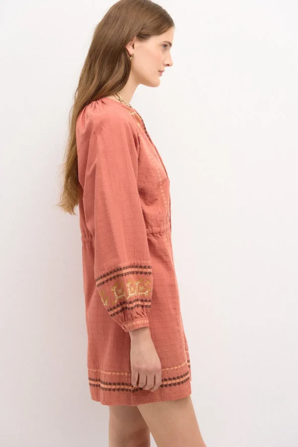Shop Rina. Vestido corto bordado. Mujer Vestidos Y Monos