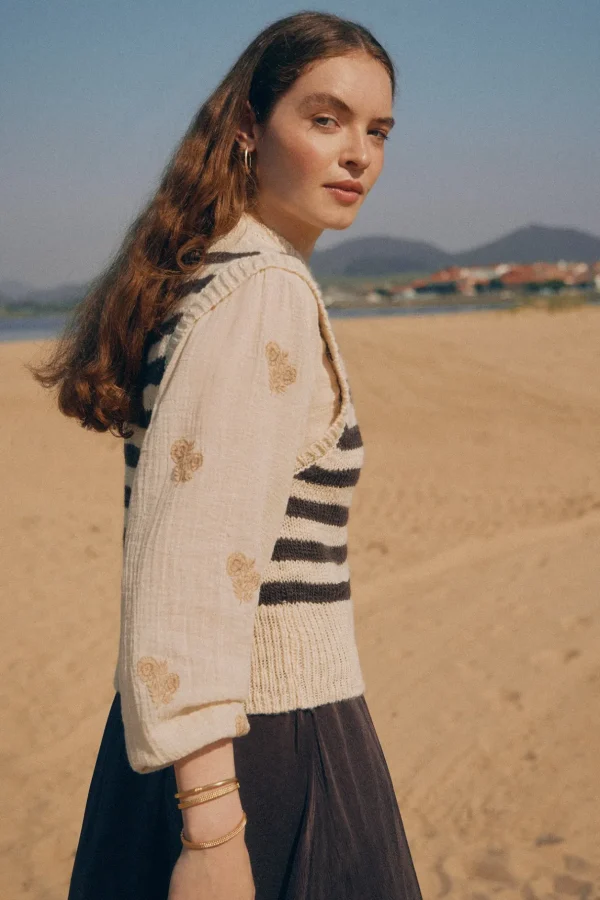 Cheap Rogelia. Blusa bordada. Mujer Blusas Y Camisas